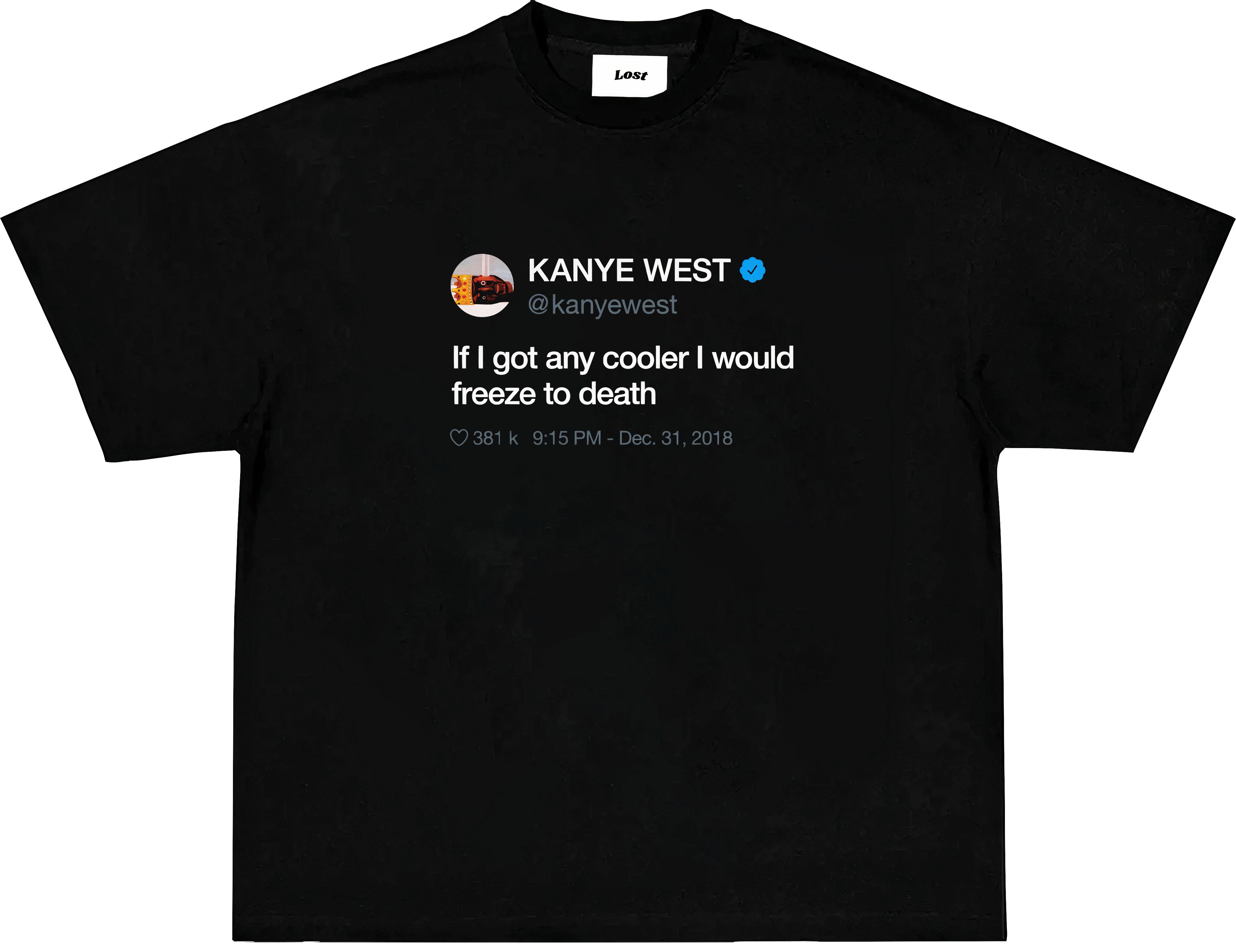 KANYE WEST "tweet" Oversized T-shirt