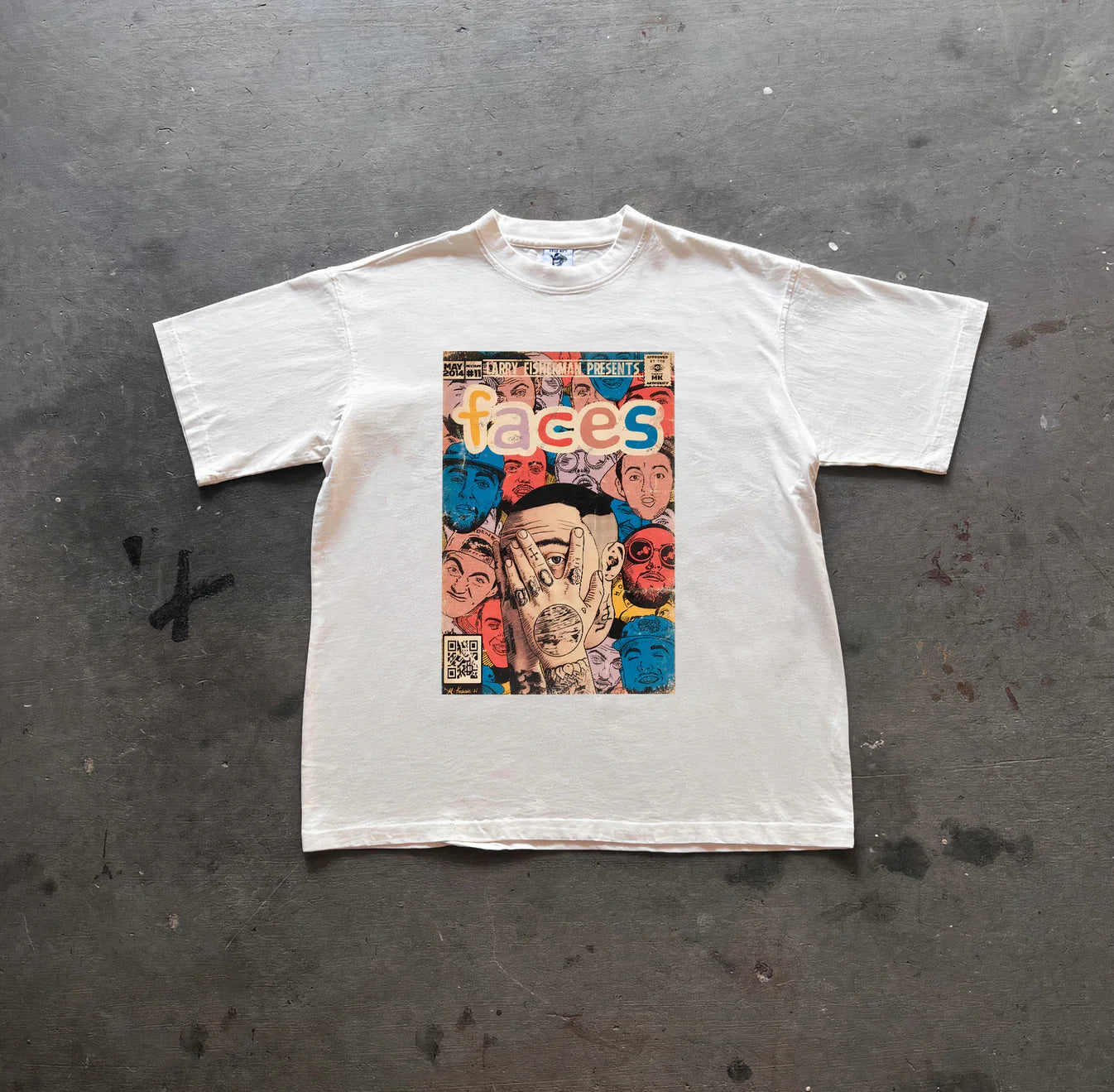 MAC MILLER "faces" Oversized T-shirt